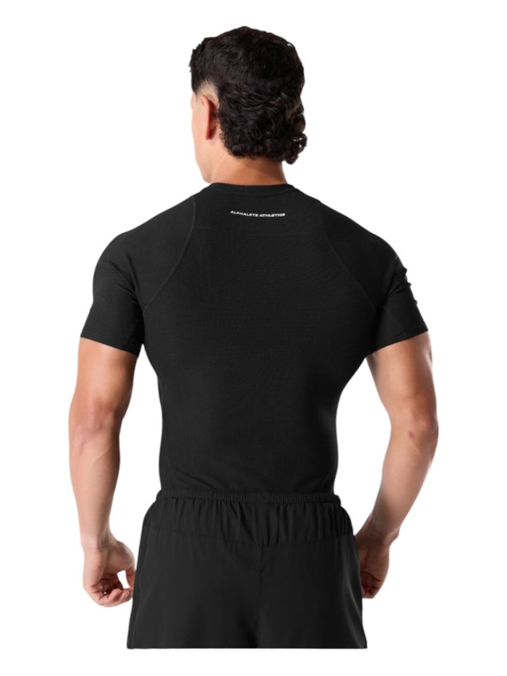 Alphalete Athletics Men's Black Performance Short Sleeve Training Shirt Size L